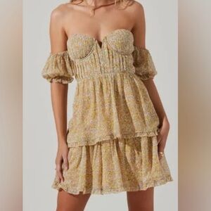 Floral Off-Shoulder Dress